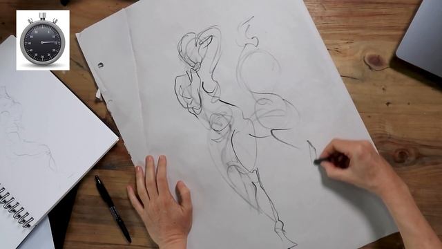 60 Second Charcoal Gesture Drawings смотреть онлайн