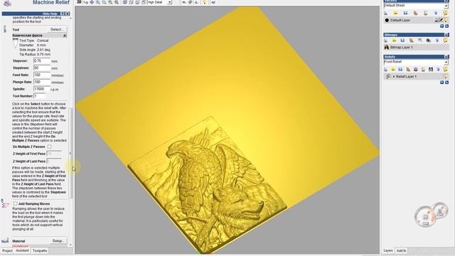 Создание УП для фрезеровки в ArtCAM смотреть онлайн