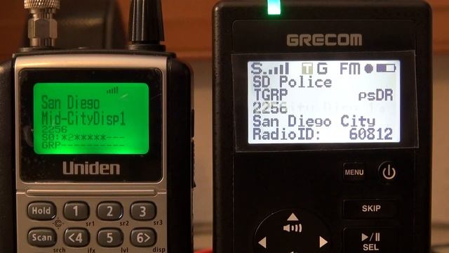 Scanning San Diego with Uniden BCD396XT and GRE PSR-800