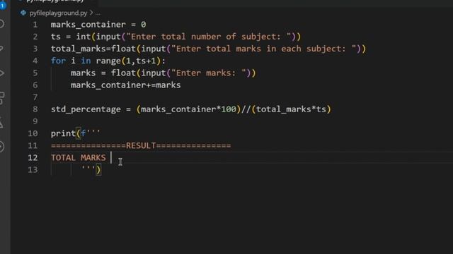 Grade calculator in python | dynamic full marks | 'n' number of subjects #python смотреть онлайн