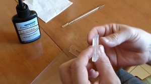 УФ-отверждаемый клей Kafuter K-300, испытания на оргстекле