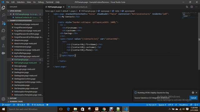 Visualforce Page Development-06 (Convert VF Page to PDF and adding Water Mark) смотреть онлайн