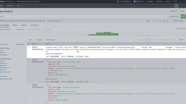 JFrog Platform Log Analytics Splunk App смотреть онлайн