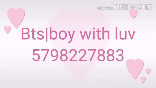 Bts|boy with luv roblox music code id| READ DESC & PINNED COMMENT! смотреть онлайн