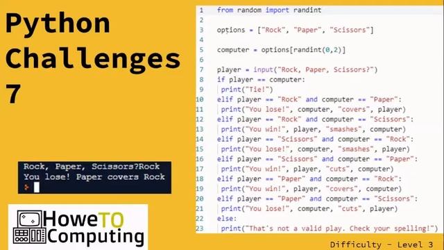 Python challenges level 3 challenge 7 смотреть онлайн