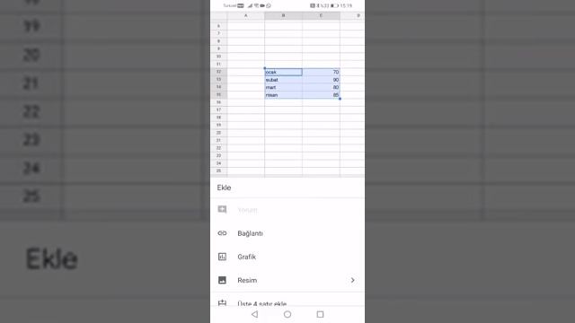Excel ile Grafik Oluşturma (Telefon üzerinden) смотреть онлайн