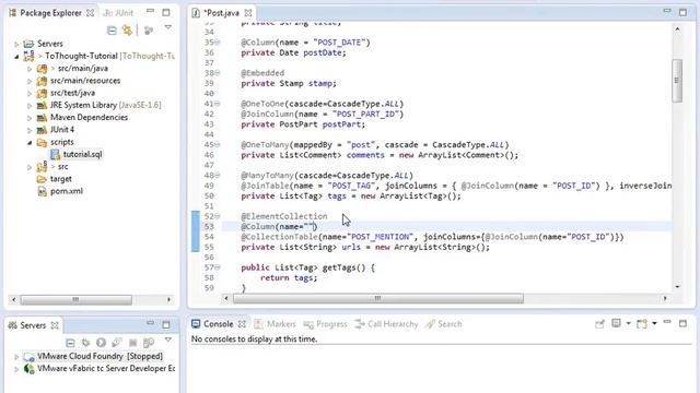 JPA - Element Collections смотреть онлайн