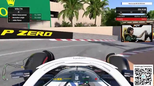 F1 22 - VOLTA RÁPIDA MÔNACO - 1:09.003 смотреть онлайн
