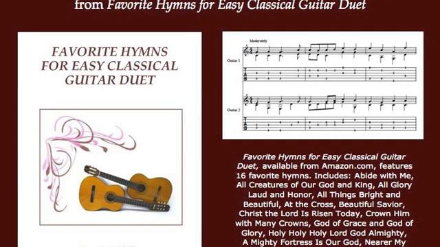 Favorite Hymns For Easy Classical Guitar Duet