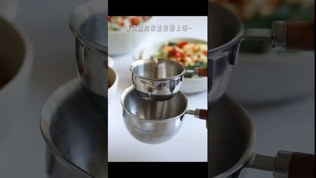 Stainless Steel Small Pot For Oil / Coffee / Chocolate, Suitable For Induction Cooker And Gas Stove