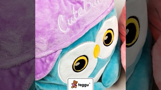Teggu — мягкая игрушка сова 3 в 1 (без пледа внутри — грелка для рук). Подарок ребенку смотреть онлайн