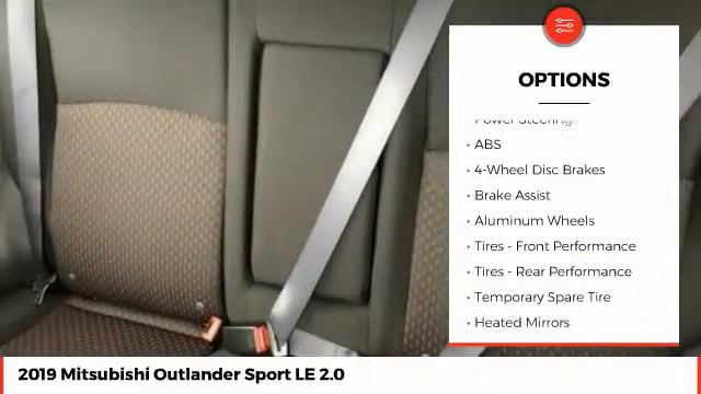 2019 Mitsubishi Outlander Sport LE 2.0 New N10443 смотреть онлайн