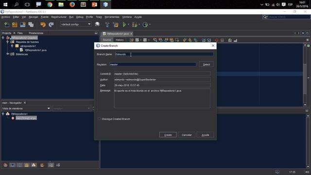Trabajo Colaborativo con Netbeans y GitHub смотреть онлайн