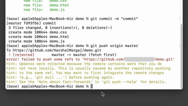 ?Git Error: How to Fix Failed to Push Some Refs 'Repo Link' | Step-By-Step Guide | 2023 смотреть онлайн