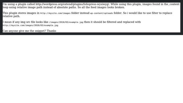 Wordpress: Replace image urls(absolute instead of relative) by using filter in single page смотреть онлайн