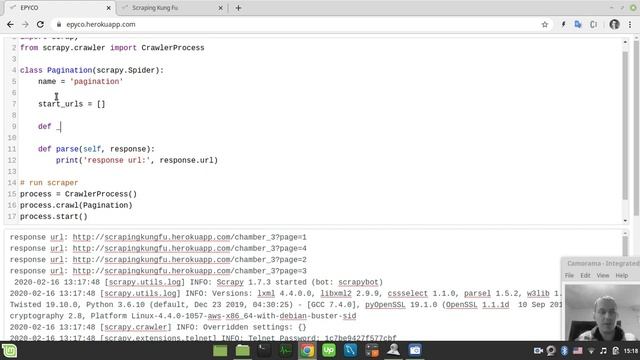 python SCRAPY crawling MULTIPLE PAGES | PAGINATION handling смотреть онлайн