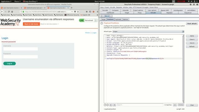 Username enumeration via different responses смотреть онлайн