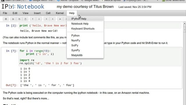ipython notebook has enormous potential as a platform for delivering interactive python tutorials смотреть онлайн