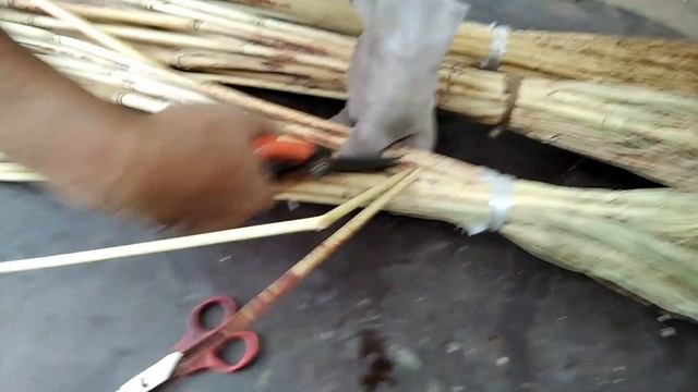 Как я вязала веник из проса. смотреть онлайн