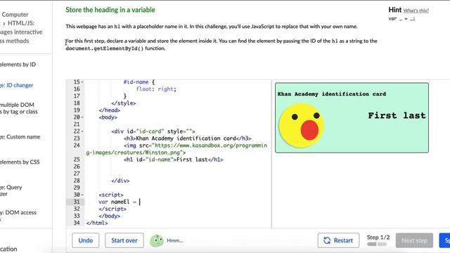 Challenge: ID Changer - Making Webpages Interactive on Khan Academy смотреть онлайн