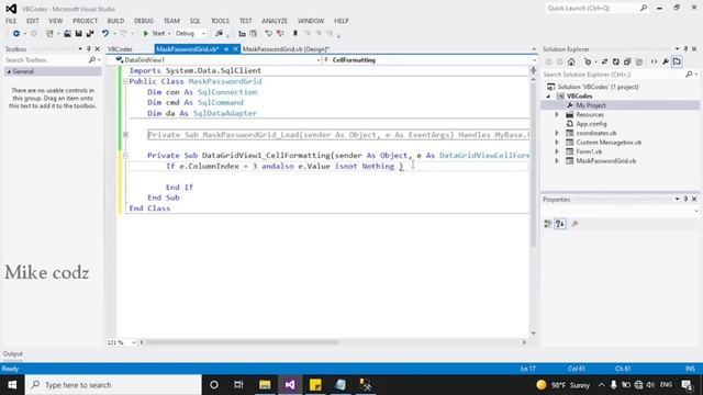 How to Display Password column as passwordchar in datagridview - VB.net смотреть онлайн