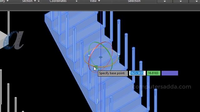 AutoCAD 3D Telugu Tutorials || #24 || 3D STAIRS || computersadda.com смотреть онлайн