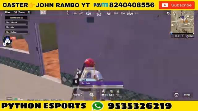 BGMI TOURNAMENT LIVE ! T1/T2/T3 PLAYERS ! ORG. BY?PYTHON ESPORTS ! CASTER?JOHN RAMBO YT смотреть онлайн