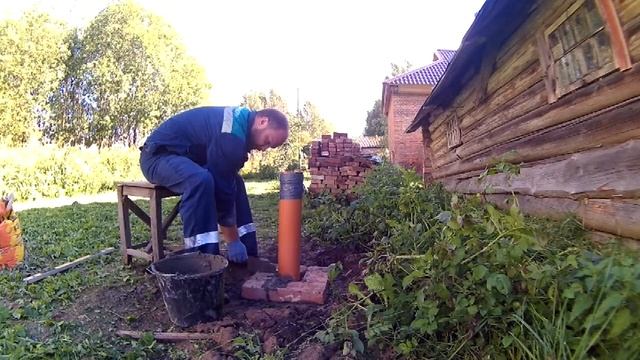 Мини колодец из кирпича. Итоги огородного сезона. смотреть онлайн