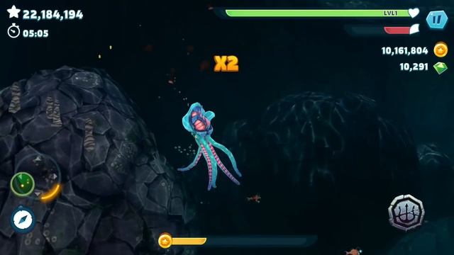 NEW KRAKEN GIANT SQUID UNLOCKED (HUNGRY SHARK EVOLUTION) смотреть онлайн