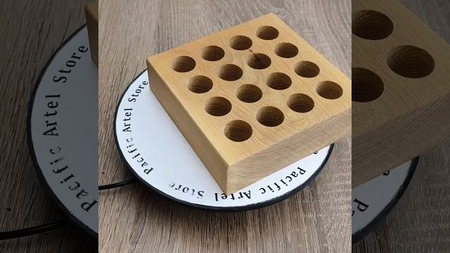 Подставка для гильз 12к, бук, 16 ячеек/Stand for cartridges 12k, beech, 16 cells смотреть онлайн