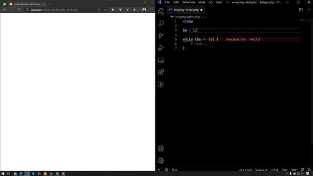 Belajar PHP Dasar - #10 Looping While pada PHP смотреть онлайн