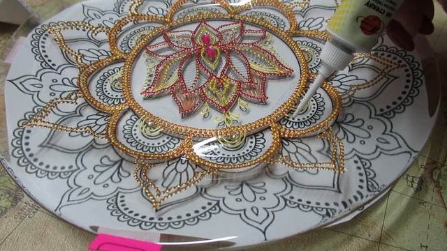 Роспись тарелки! Мастер класс! смотреть онлайн