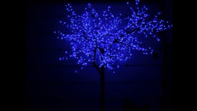Световое дерево "Сакура", высота 3,6 м, Ø3,0 м, мульти (с контроллером) RGB смотреть онлайн