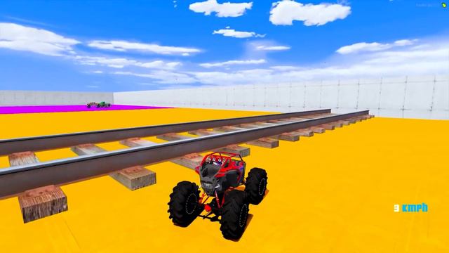 ПРОЕХАЛ РЕЛЬСЫ на ГИГАНТСКОЙ ЛОДКЕ БИГФУТ в ГТА 5 МОДЫ - ЭКСПЕРИМЕНТЫ в GTA 5 MODS смотреть онлайн