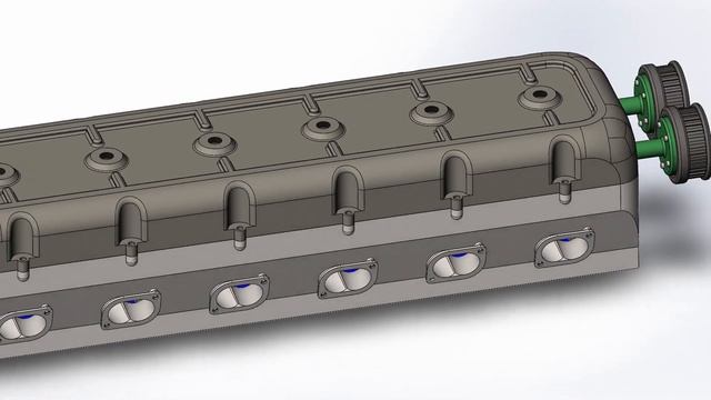 Ford mustang engine animation in solidworks двигатель Форд Мустанг анимация в солидворкс смотреть онлайн