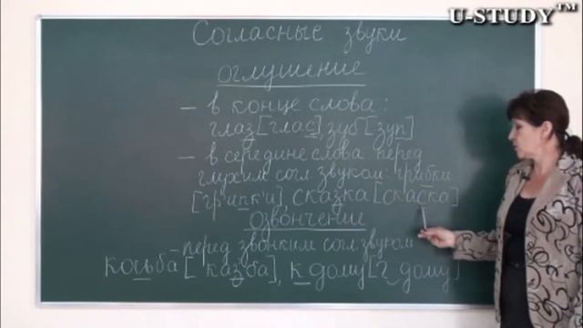 Подготовка к ЕНТ: Русский язык (согласные звуки - Оглушение / Озвончение) смотреть онлайн