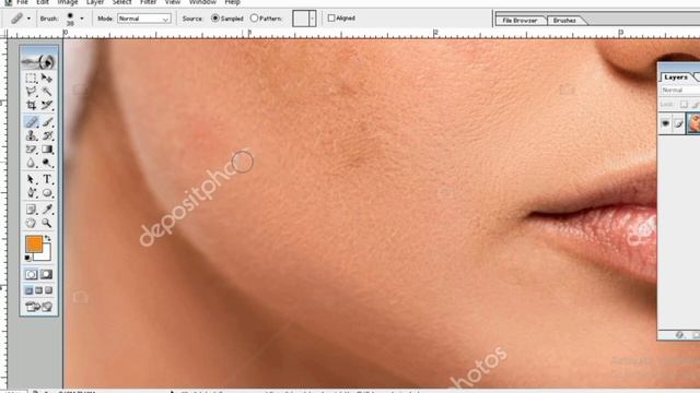 ??Healing Brush Tool in Photoshop 7.0 || How To Clean Face in Photoshop || Photoshop Tutorial Day 1 смотреть онлайн