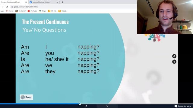Learn English Grammar- The Present Continuous смотреть онлайн