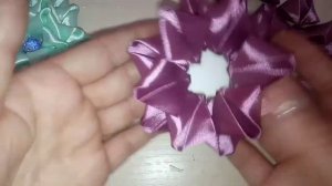 Бант из атласных лент 5 см Канзаши/kanzashi\diy/flowers from satin ribbons, bows, hairpins, jewelry