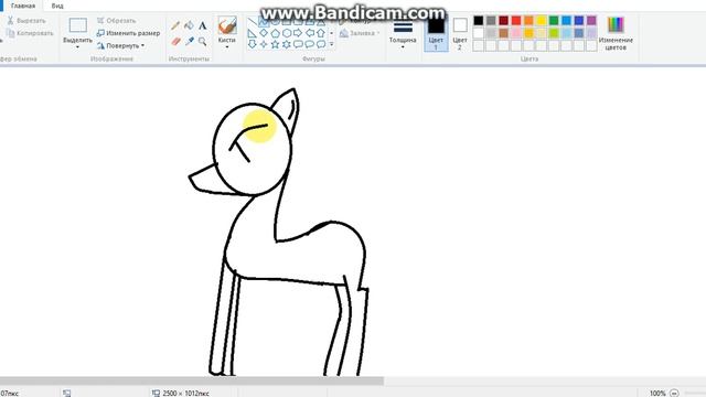 как рисовать пони в paint смотреть онлайн