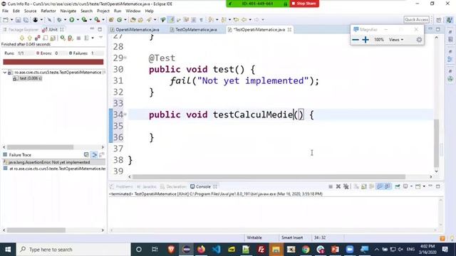 CTS Ro Curs5 Intro Unit Testing si JUnit смотреть онлайн