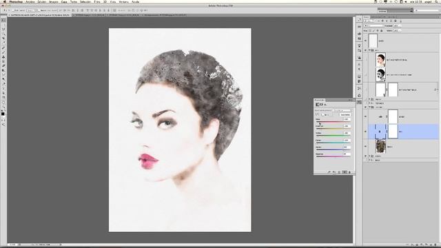 Watercolor effect photoshop. ONE смотреть онлайн