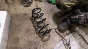 Опель астра G, замена передней пружин на жопеле
