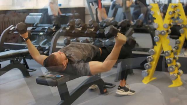 Разведения гантелей лежа смотреть онлайн