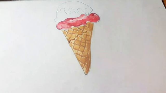 Скетчинг. /Мороженка/Как просто нарисовать мороженое.Рисунок акварелью. смотреть онлайн