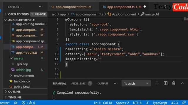 Angular property binding, Property Binding in Angular 11, Interpolation and Property binding exampl смотреть онлайн