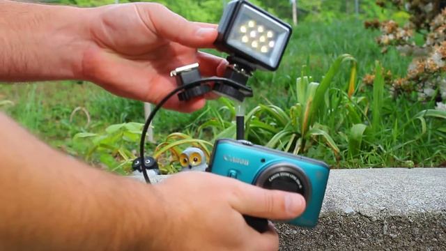 Canon SX260 HS hand C mount with video light смотреть онлайн