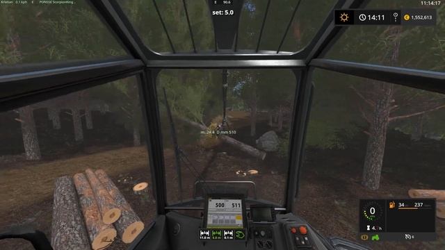 FS17 | Forestry On Pinecreek Hills | Extreme Amount Of Trees Cut Down | Timelapse смотреть онлайн