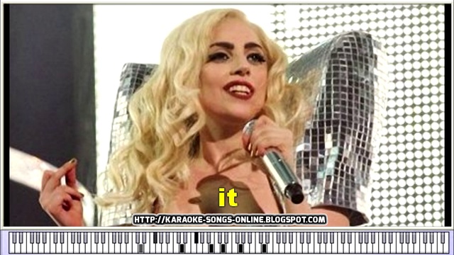 Love Game in the Style of "Lady Gaga" karaoke video with lyrics on the screen. смотреть онлайн