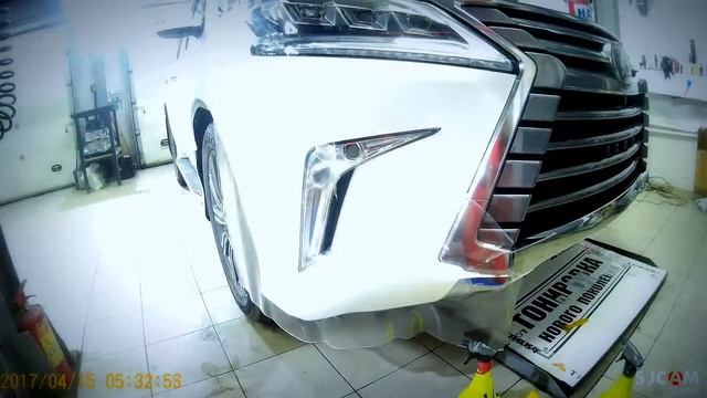 PPF Top Coated на передний бампер смотреть онлайн